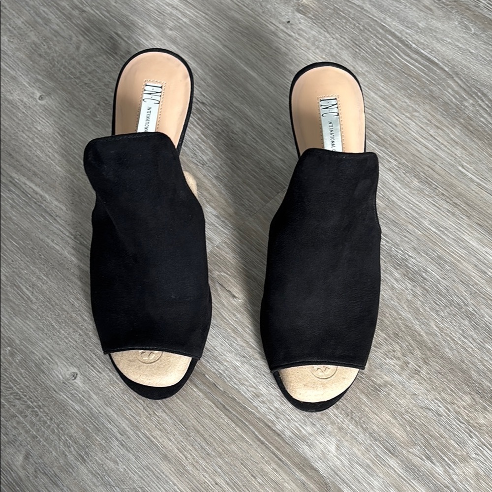 Black Open-Toe Mules - image 2